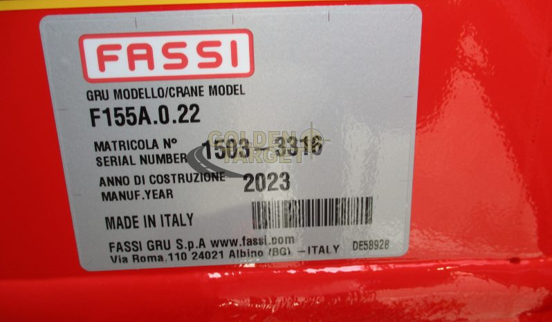 NEW FASSI F155A.0.22 CRANE 2023 full
