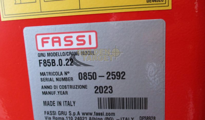 NEW FASSI F85B.0.22 CRANE 2023 full