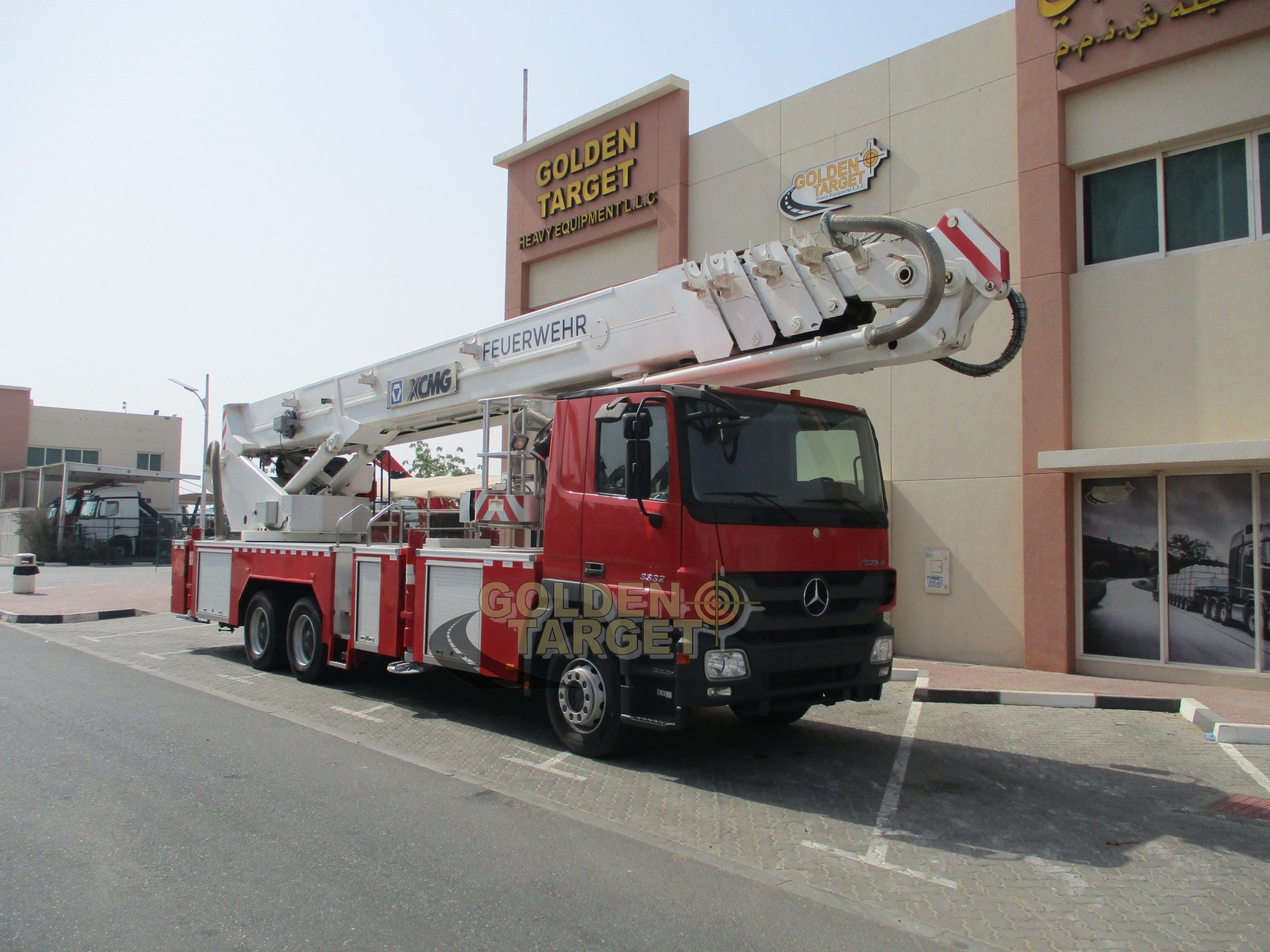 MERCEDES ACTROS 3332 6×4 Platform Fire Truck 2012