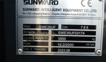 New SUNWARD SWE35UF Mini Hydraulic Excavator 2023 full
