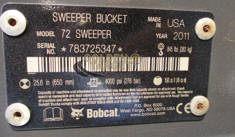 BOBCAT 72 Sweeper 2011 full