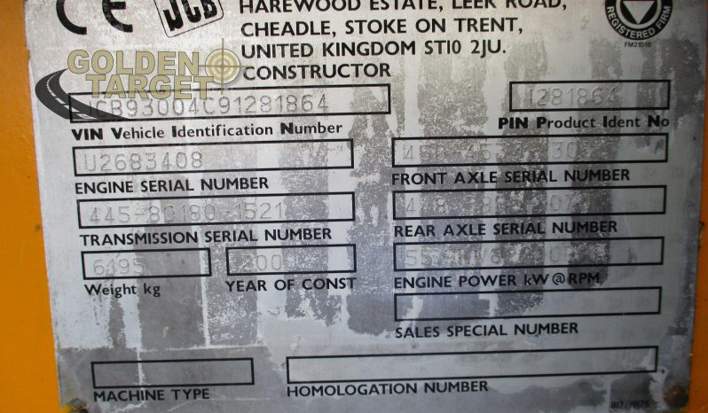 JCB 930 4×4 Rough Terrain Forklift 2009 full