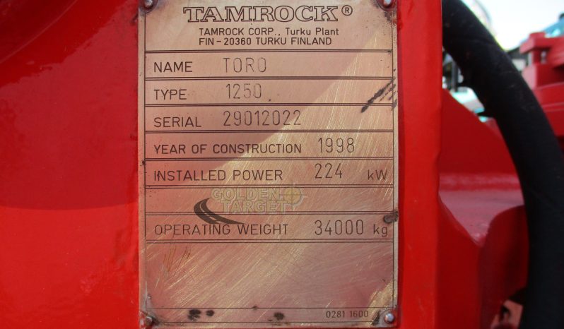 TAMROCK TORO 1250 Underground Mining 1998 full