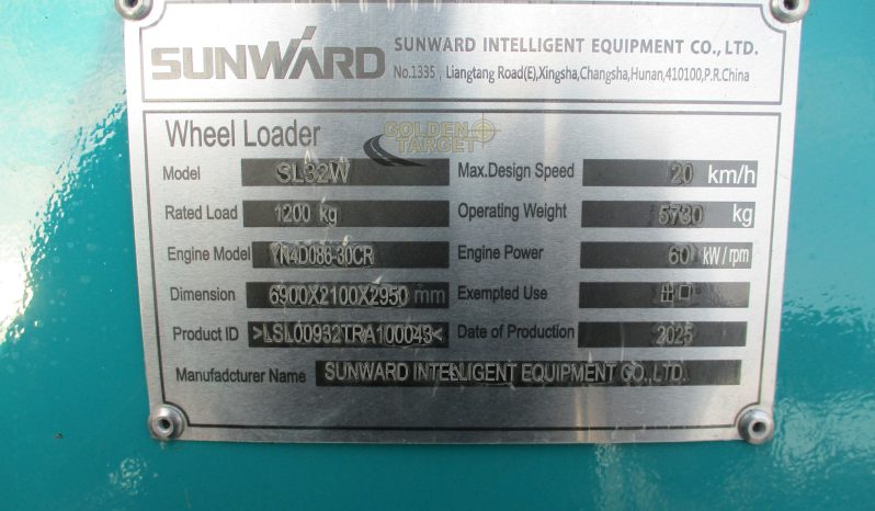 New SUNWARD SL32W Wheel Loader 2024 full