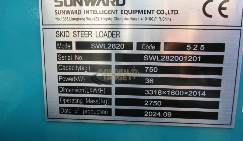 New SUNWARD SWL2820 Skid Steer 2024 full