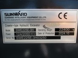 New SUNWARD SWE225E-3H Hydraulic Excavator 2024 full
