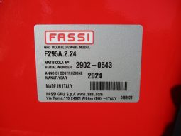 NEW FASSI F295A.2.24 CRANE 2024 full