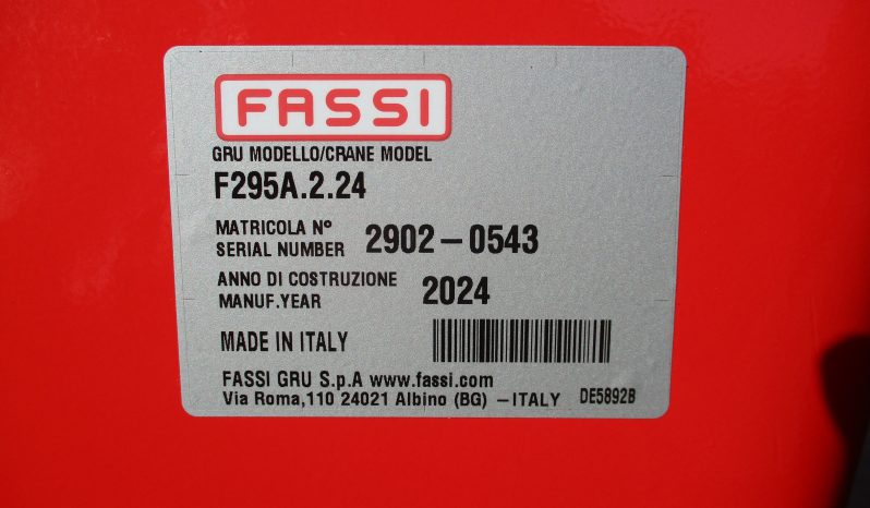 NEW FASSI F295A.2.24 CRANE 2024 full