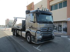 Mercedes Actros 2642 6×2 DOUBLE SKIP LOADER 2012 with HIAB 099 HIDUO Crane