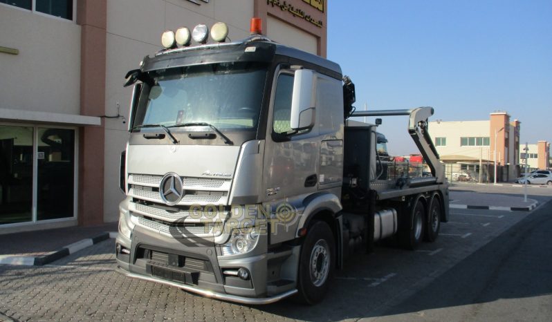 Mercedes Actros 2642 6×2 DOUBLE SKIP LOADER 2012 with HIAB 099 HIDUO Crane full