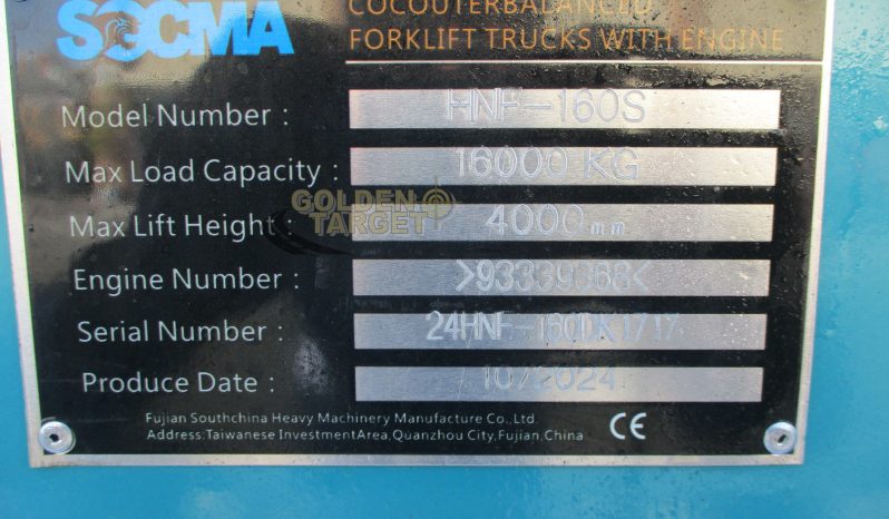 New SOCMA HNF160S Forklift 2024 full