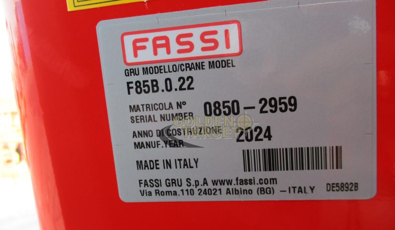 NEW FASSI F85B.0.22 CRANE 2024 full