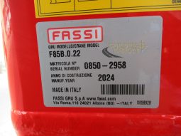 NEW FASSI F85B.0.22 CRANE 2024 full