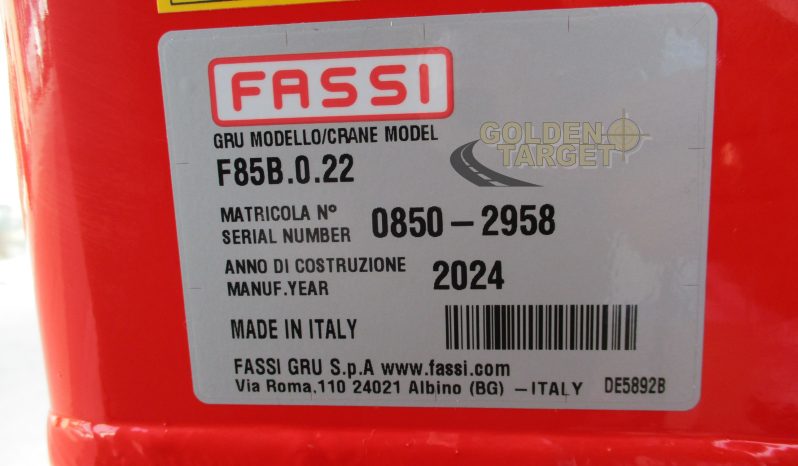 NEW FASSI F85B.0.22 CRANE 2024 full