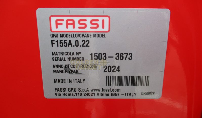 NEW FASSI F155A.0.22 CRANE 2024 full