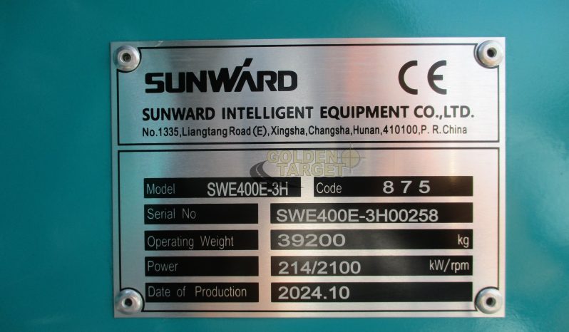 New SUNWARD SWE400E-3H Hydraulic Excavator 2024 full