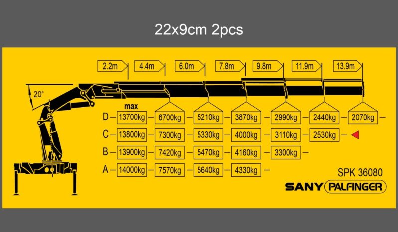 UNUSED SANY PALFINGER SPk36080CF CRANE 2024 full