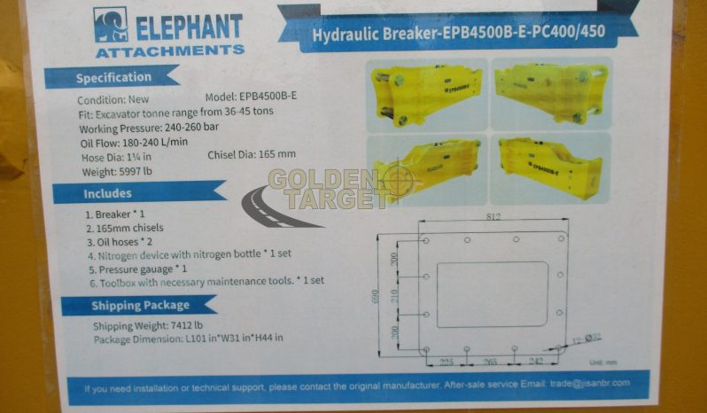 Elephant EPB4500B-E Hydraulic Breaker 2024 full